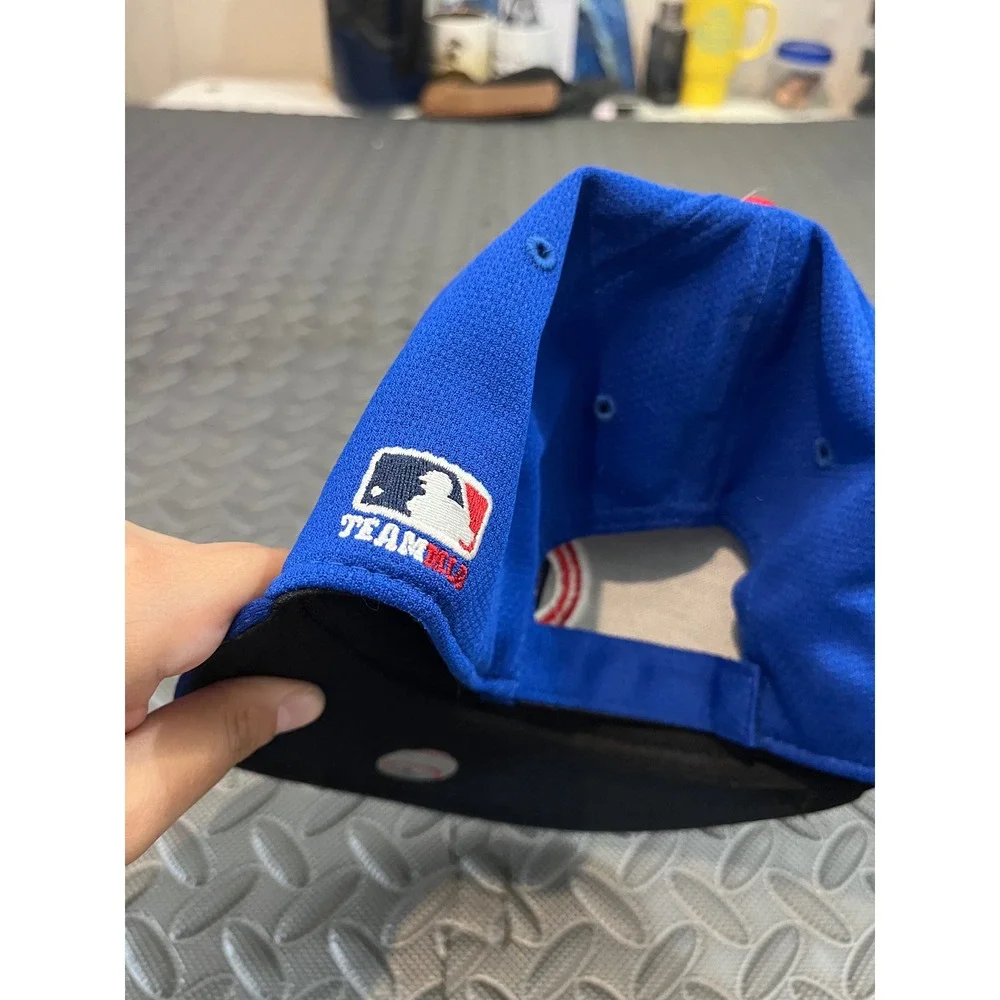 OC Sports Chicago Cubs Baseball Hat Youth Blue Embroidered Adjustable Cap